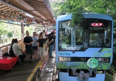 駅舎に飾られた南部風鈴の涼しい音色に耳を傾けながら日本酒を堪能しよう！鞍馬駅で「悠久の酒」が開催 画像