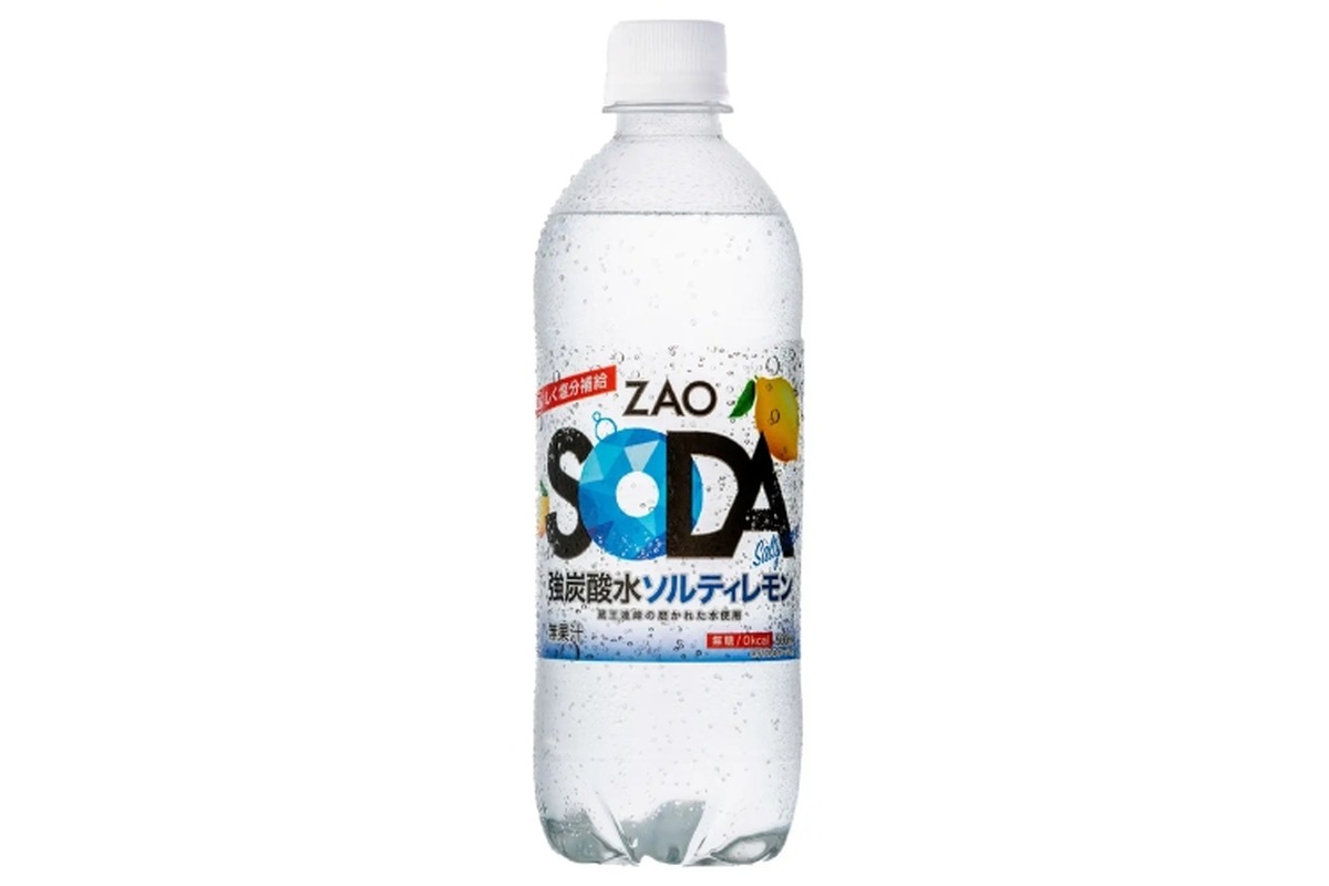 無糖炭酸水×レモン×ソルト「ZAOSODA ソルティレモン」販売！