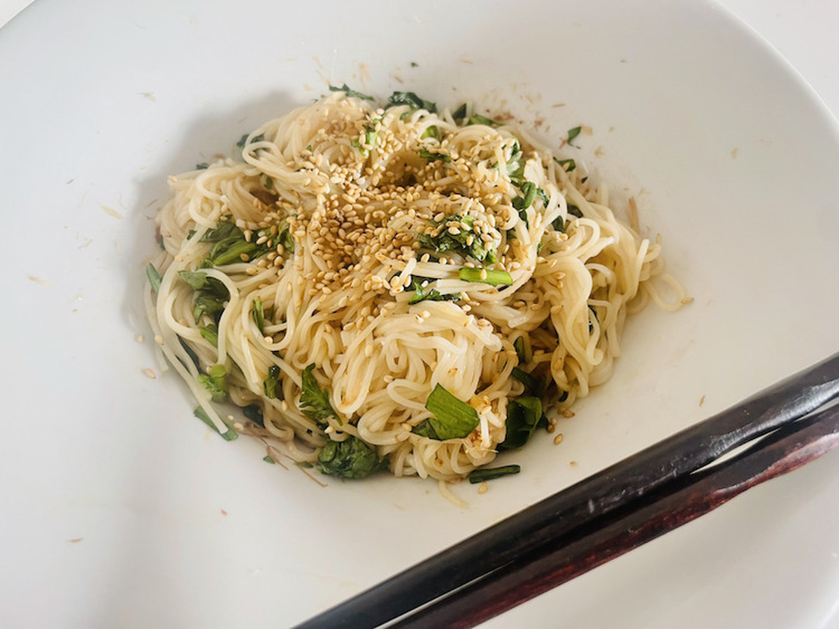 【レシピ】夏の余った食材で冬のおつまみに！「春菊そうめん」