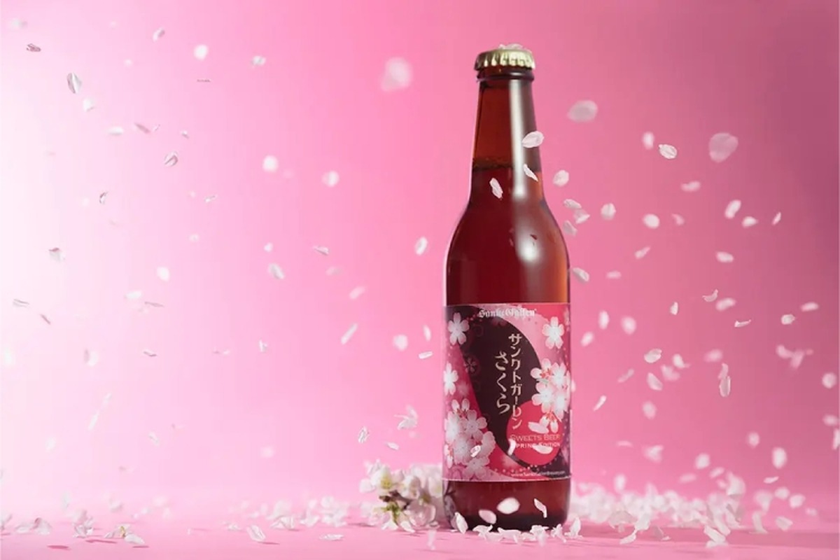 本物の桜を使用した桜餅風味ビール「サンクトガーレン さくら」発売！