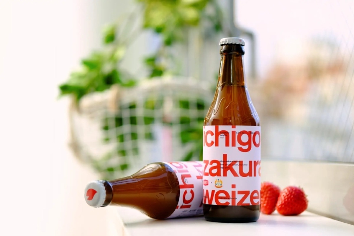 Schmatz×富士桜高原麦酒の限定ビール「ichigo zakura weizen」発売！