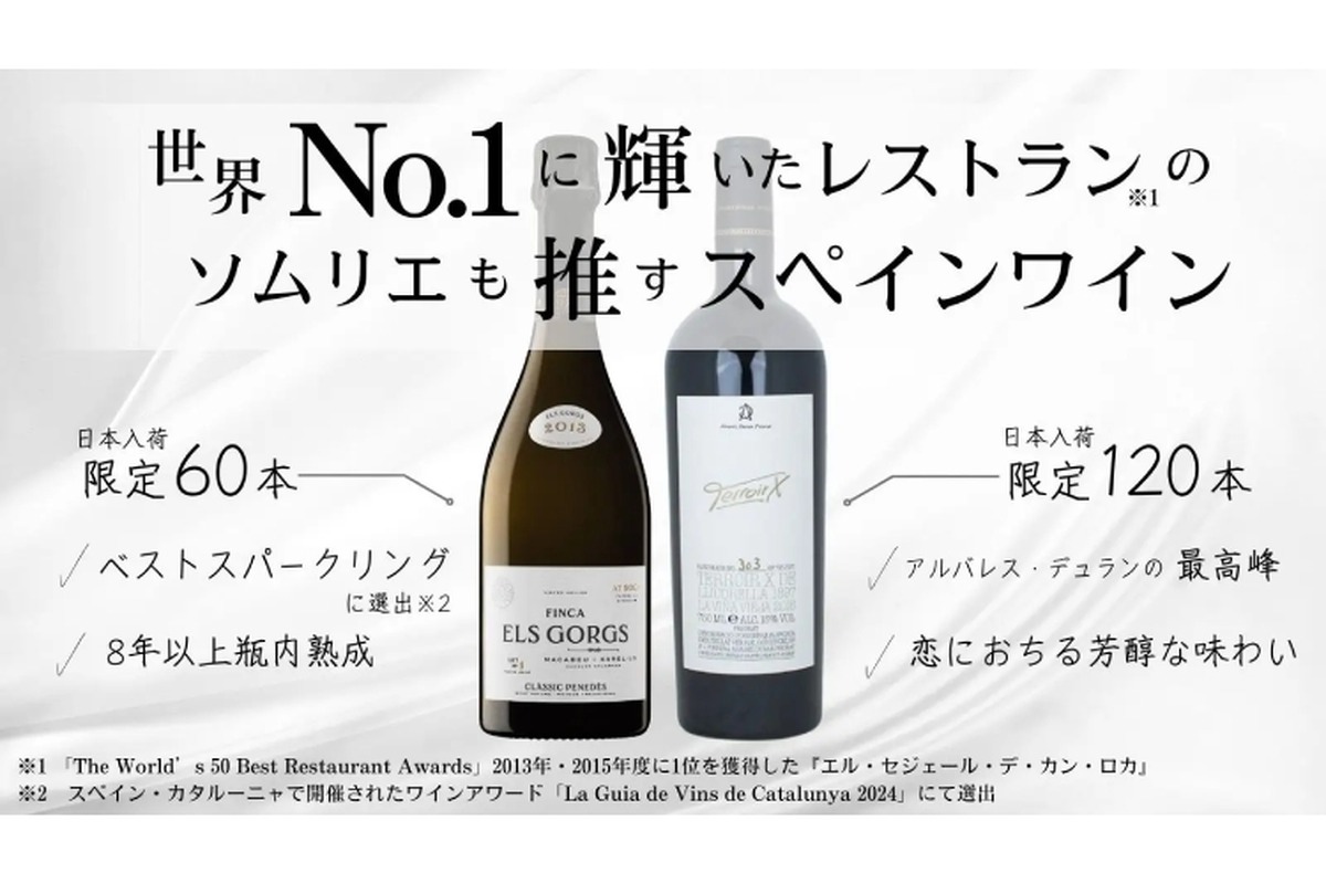 世界No.1のレストランのソムリエが推す！スペインワインが日本初入荷