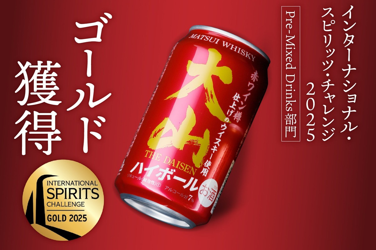 【金賞・銀賞を獲得！】「大山ハイボール」シリーズが世界最高峰の品評会で受賞
