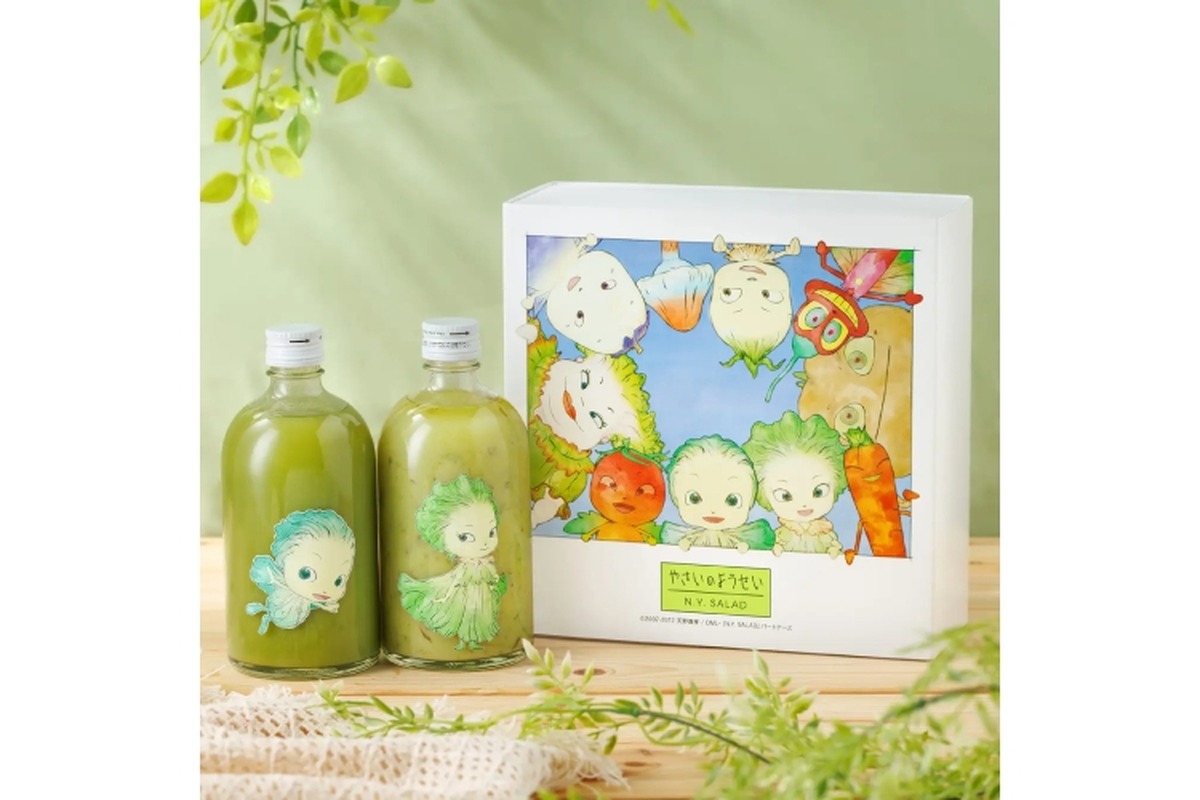 【芽キャベツちゃん・レタスちゃん達が勢揃い!】「専用ギフトボックス付 やさいのようせい コラボリキュール2本セット」新登場