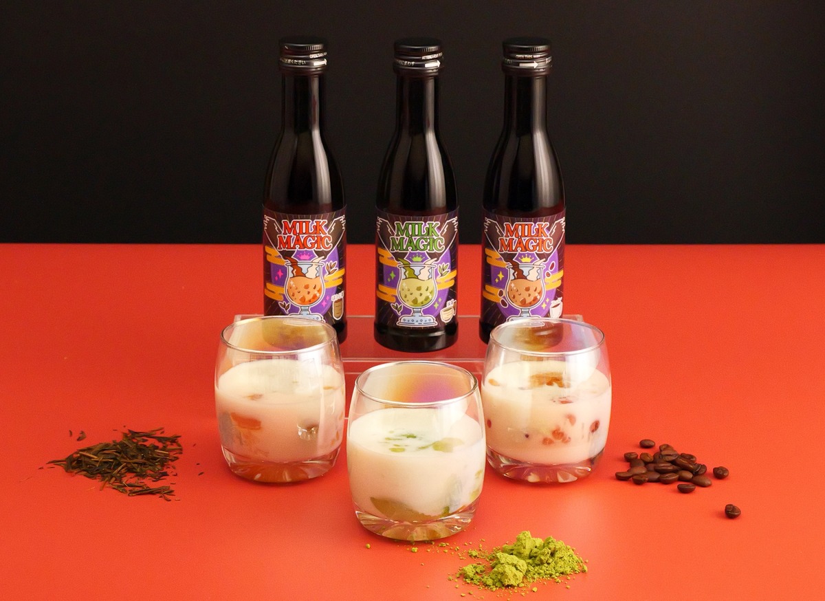 【牛乳で割るとゼリーになる！？】「MILKMAGIC ほうじ茶 / 抹茶 / コーヒー」新発売
