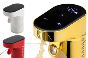 お酒専用電動ディスペンサーが登場 ご家庭用「ポンのみDX」・業務用「ポンのみPRO」 画像