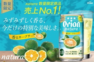 【売上No1の大人気フレーバー！】希少柑橘チューハイ「natura香るカーブチー」が数量限定発売 画像
