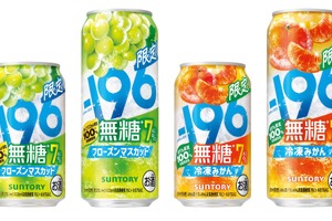 【暑い夏にぴったり！】「－１９６無糖〈フローズンマスカット〉」「－１９６無糖〈冷凍みかん〉」期間限定新発売 画像