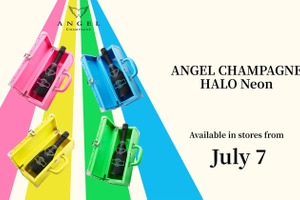 【専用Trunk（トランク）はエナメル素材！】ラグジュアリーシャンパーニュ「ANGEL CHAMPAGNE HALO Neon」販売 画像