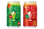 ほろよい「クリームソーダサワーメロン」「クリームソーダサワーいちご」新発売！ 画像