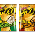 濃厚さアップ「ポテトチップスＳＴＲＯＮＧ　サワークリームオニオン・ガーリックバター」新登場