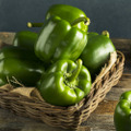 Raw,Green,Organic,Bell,Peppers,Ready,To,Cook,With