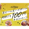 【安すぎ...ビール＆ハイボールが何杯でも100円！】注目のフードホールオープン記念イベントがお得すぎる