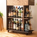 【部屋が本格的なバー空間に変わる！】「バーワゴン -Whisky Salon model-」販売