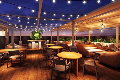 都会のど真ん中で非日常体験！心斎橋の新ビアガーデンが夜景×贅沢BBQ