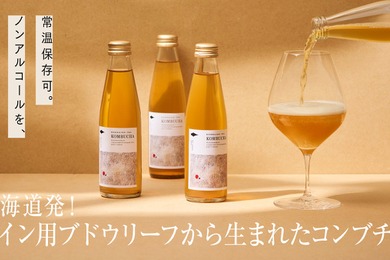 【ノンアルコールの新しい未来！】これまでとは一線を画すコンブチャ「HOKKAIDO TEA KOMBUCHA」販売