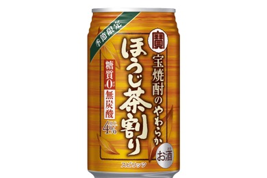 【100年品質の宝焼酎×国産ほうじ茶！】秋冬限定の香ばしく優しい味わい「宝焼酎のやわらかほうじ茶割り」発売