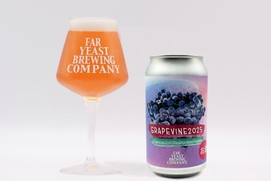 【ワインとビールのハイブリッドな味わい！】クラフトビール「Far Yeast Grapevine 2025」発売