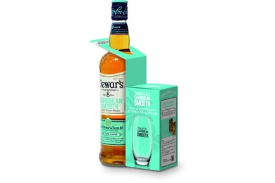 【数量限定でオリジナルハイボールグラス付き!】「デュワーズ カリビアンスムース8年」再発売