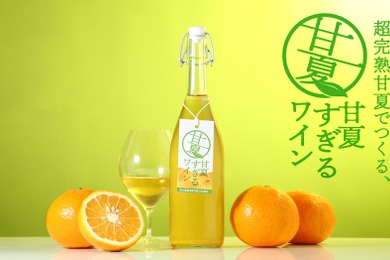 【甘夏100%で造るフルーツワイン！】ピュアな魅力を極めた「甘夏すぎるワイン」販売開始