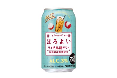 【ライチの香り × 烏龍茶の後味！】「ほろよい〈ライチ烏龍サワー〉」期間限定新発売