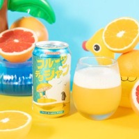 【暑い時期にぴったり！2種のフルーツ果汁の白ビール】「フルーツデタジャン」がファミマで数量限定販売 画像