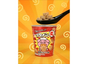 【“0秒ブタメン”爆誕！】お湯も待ち時間も不要な新感覚スナック『ブタメン丸』登場