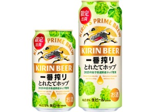 【生ホップを収穫後24時間以内に使用！】「一番搾り とれたてホップ生ビール（期間限定）」発売 画像