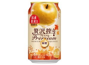 【芳醇な香りと甘み！】和梨果汁5%の「アサヒ贅沢搾りプレミアム数量限定国産和梨」が発売 画像